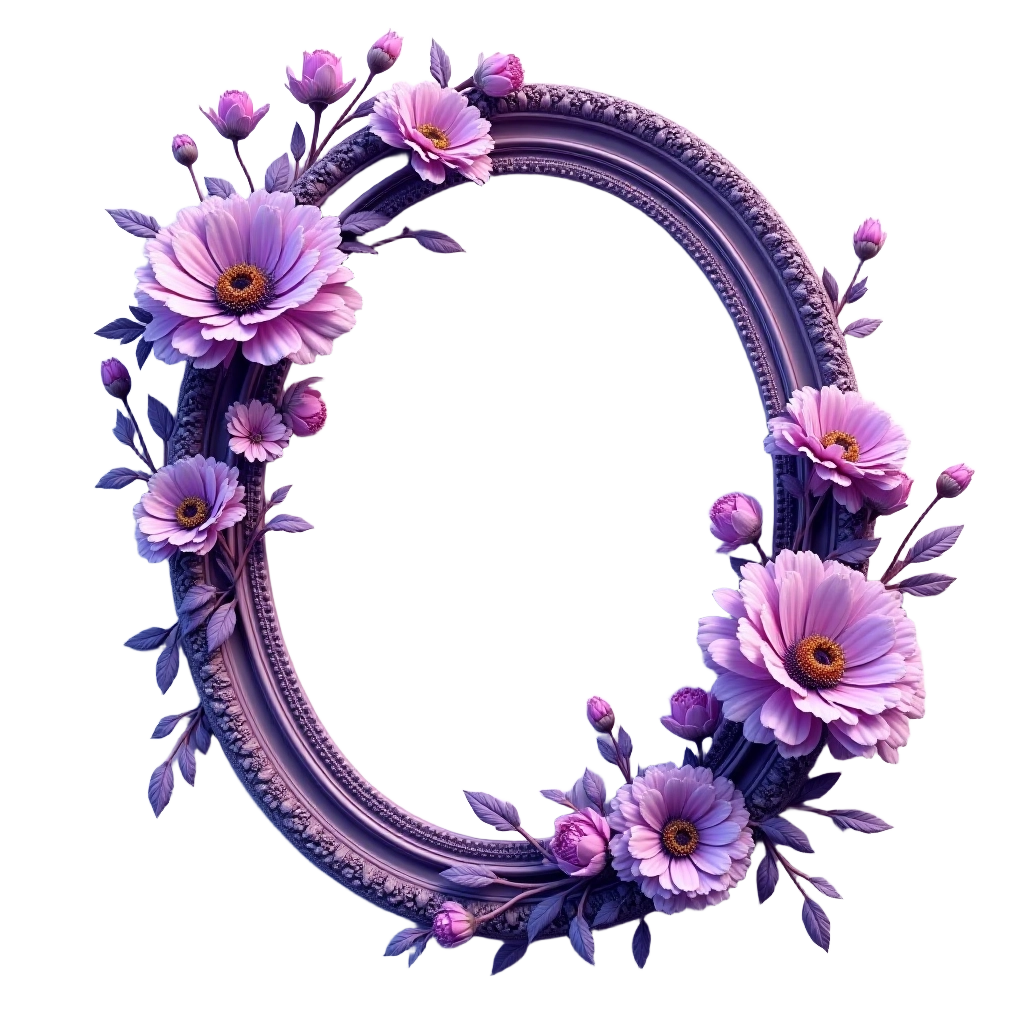 Elegant Floral Frame